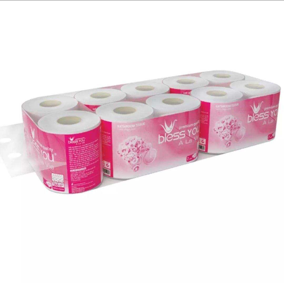Giấy vệ sinh cao cấp Bless You À La Vie 2 lớp - lốc 10 cuộn