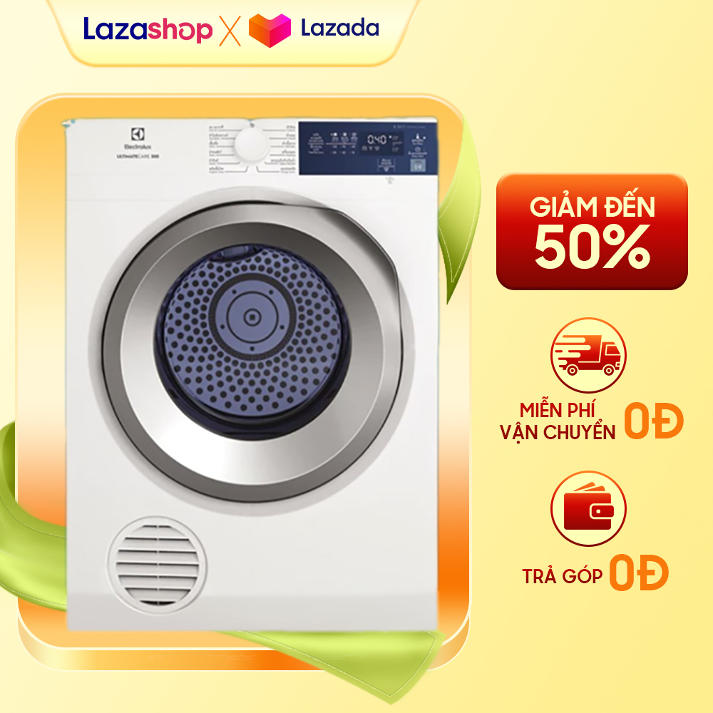 Máy sấy thông hơi electrolux 8.5 kg eds854j3wb