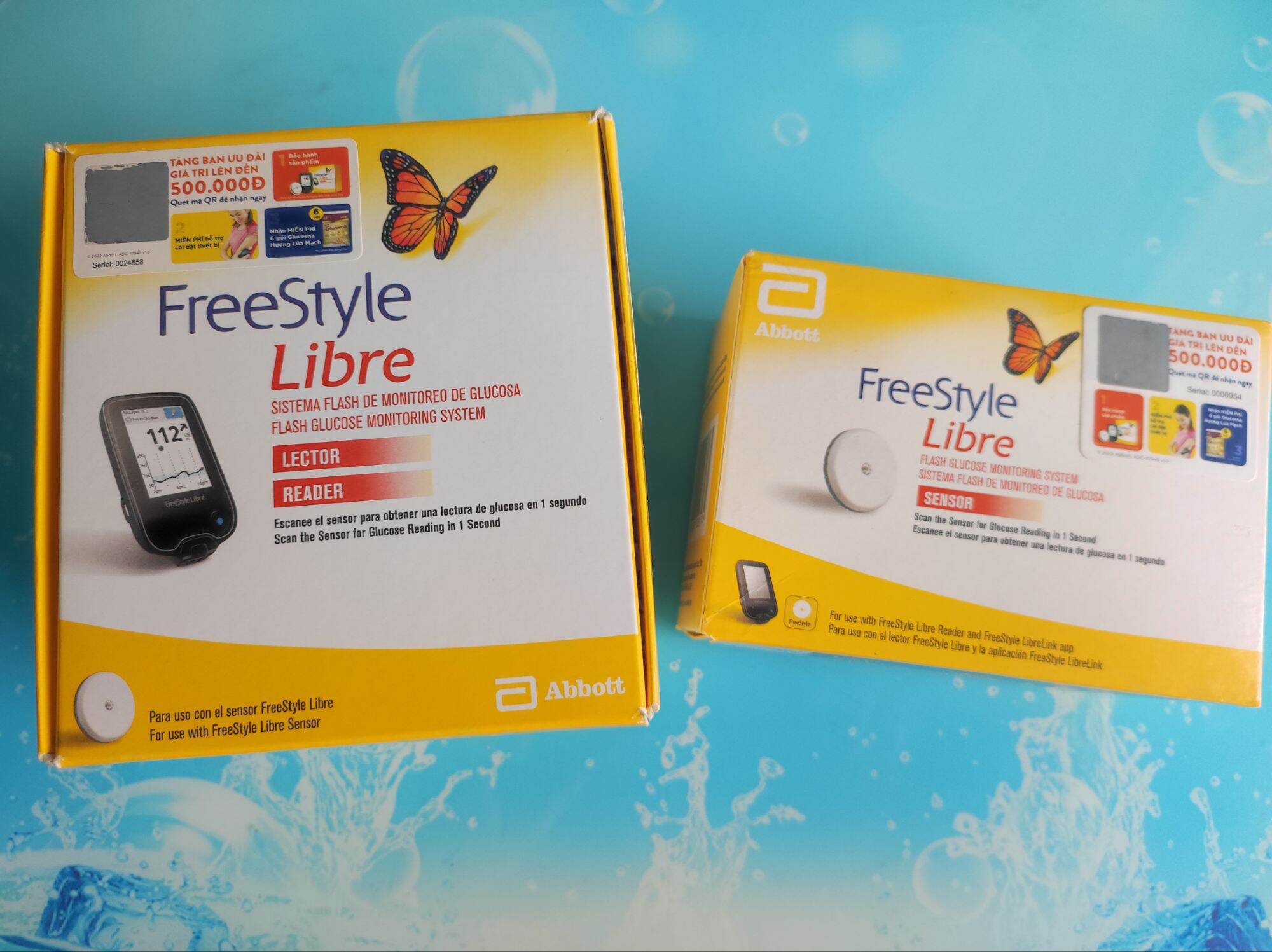 Bộ máy đo đường huyết không trích máu FreeStyle Libre gồm đầu lọc cầm tay
