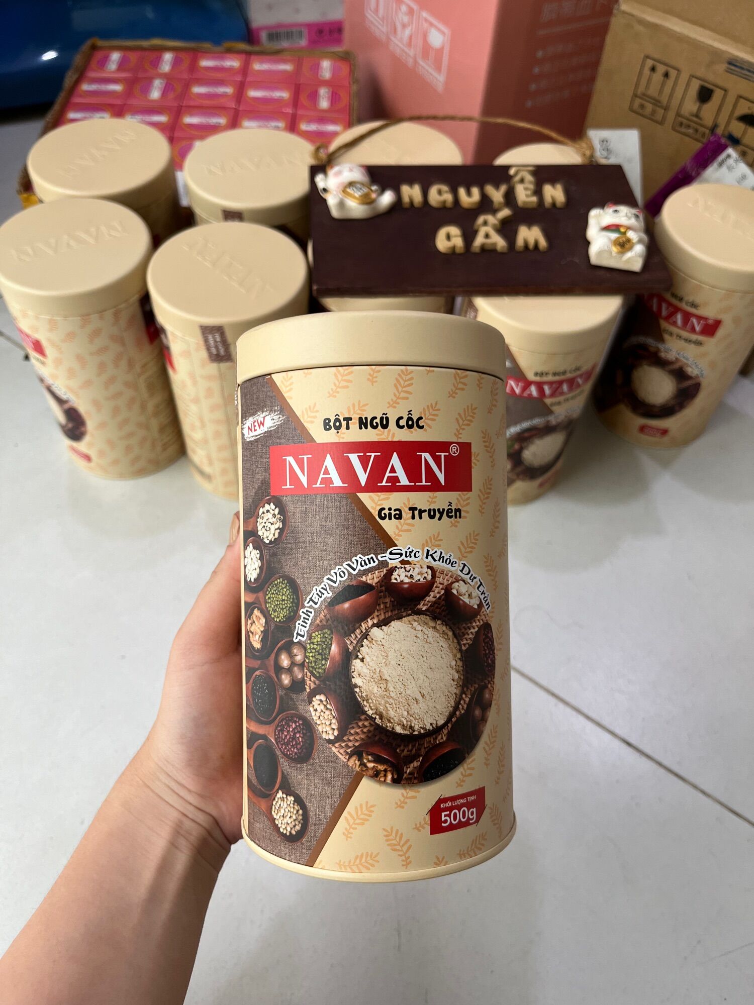 Bột ngũ cốc gia truyền navan 800g vv