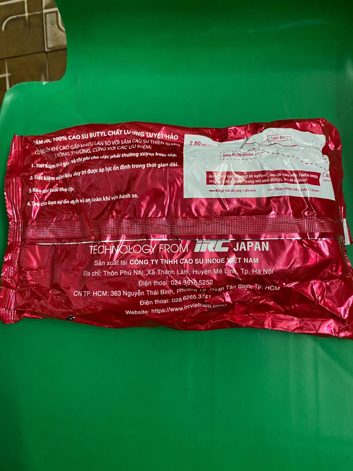Săm ruột Xe Máy INOUE IRC 2.50 2.75