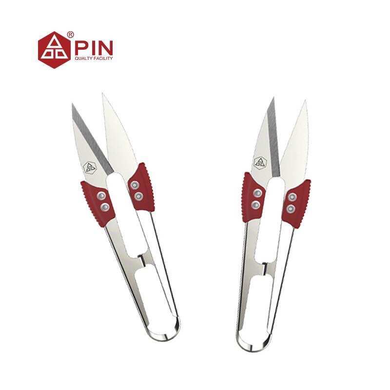 COMBO vỉ 12 Kéo bấm chỉ tay đệm đỏ