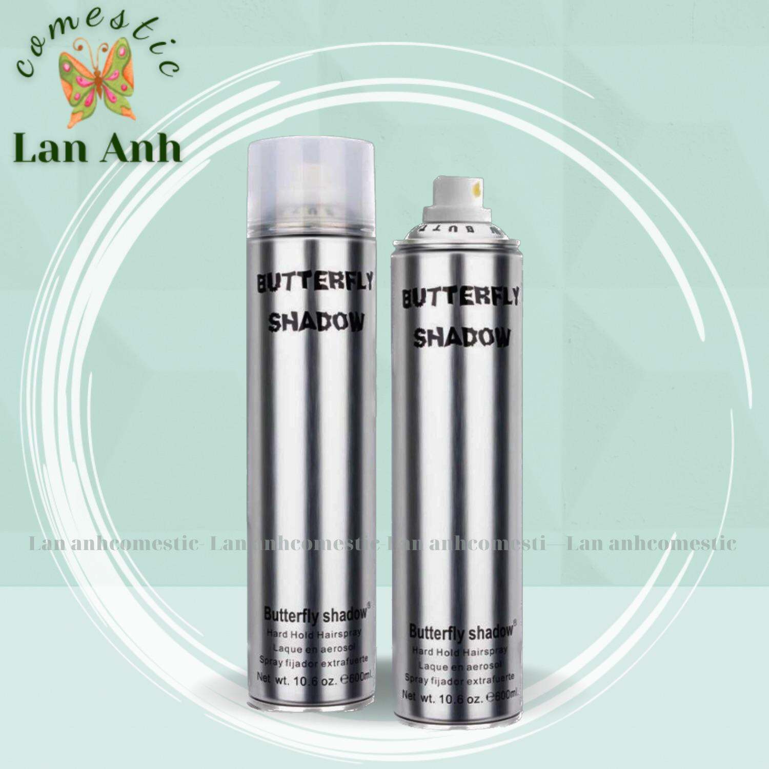 Gôm xịt tóc Butterfly Shadow 150ml 320ml 600ml Chính hãng, Gôm bạc giữ nếp tạo kiểu nam nữ