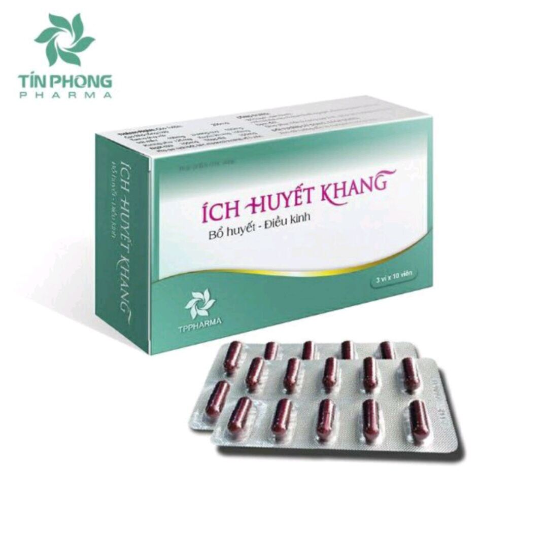 Ích huyết khang hỗ trợ bổ máu điều kinh giảm đau bụng kinh