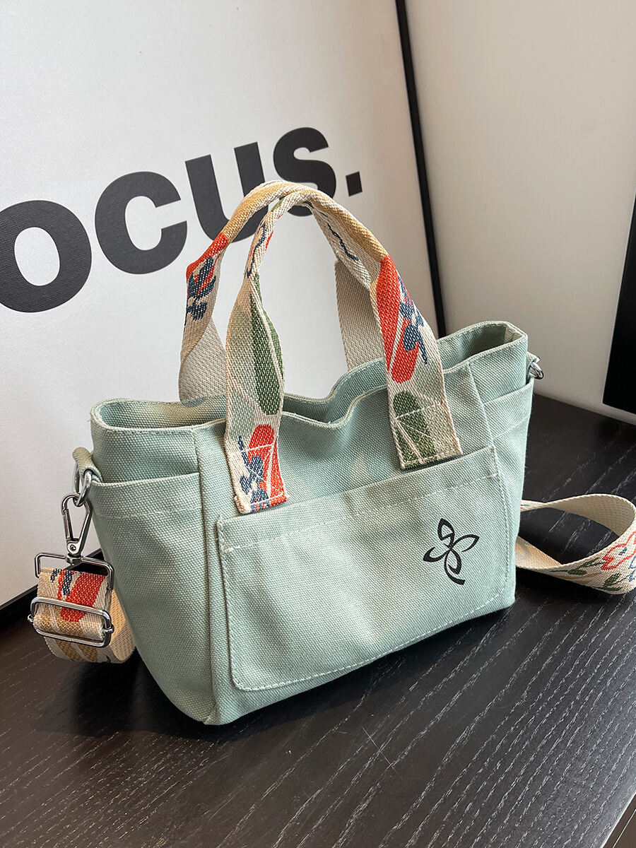 Túi Tote Vải Canvas Thời Trang Mới 2025 Túi Đeo Vai Đơn Thường Ngày Cho Đi Làm Túi Đeo Chéo Túi Tote
