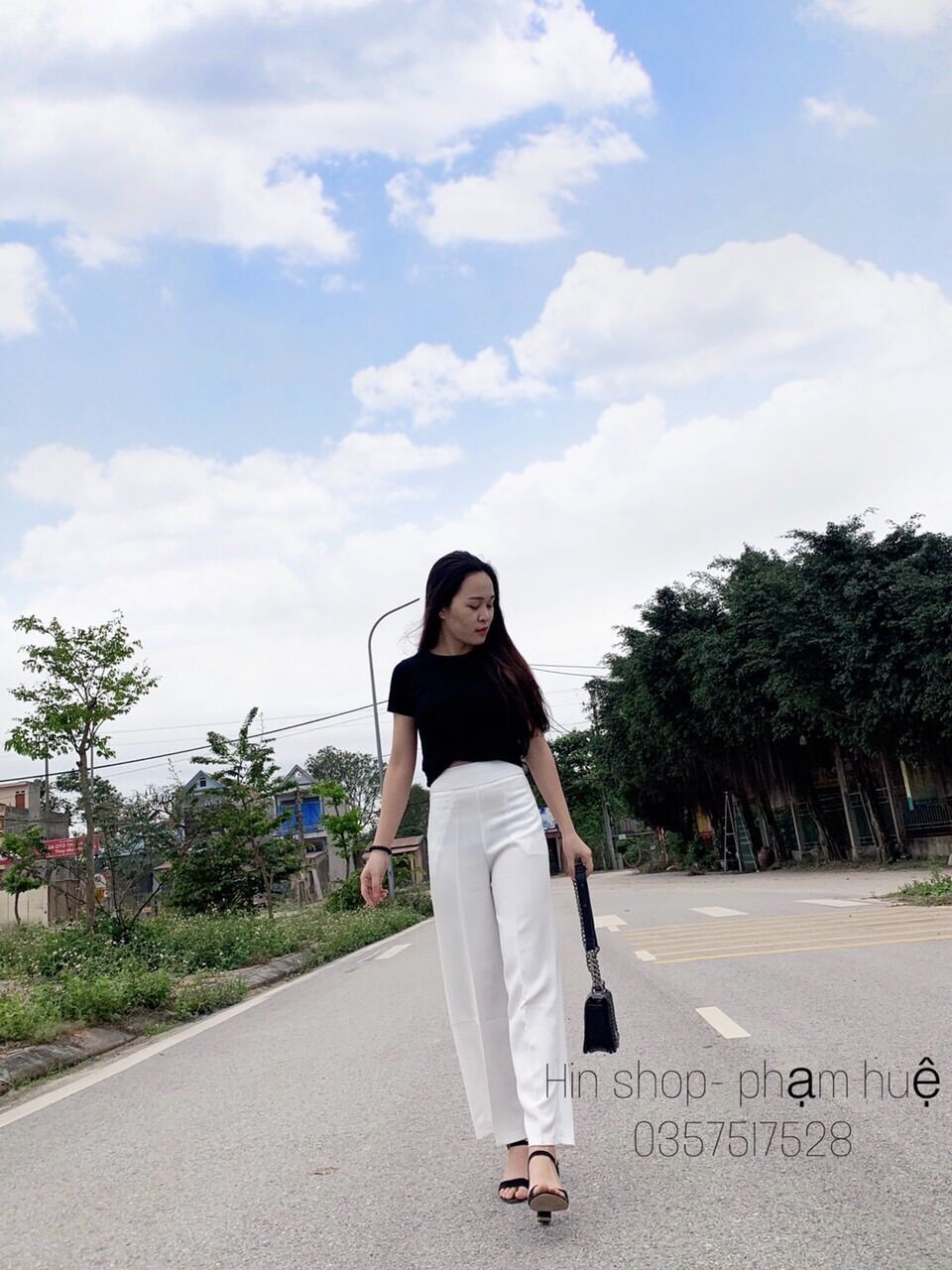 Quần ống rộng công sở