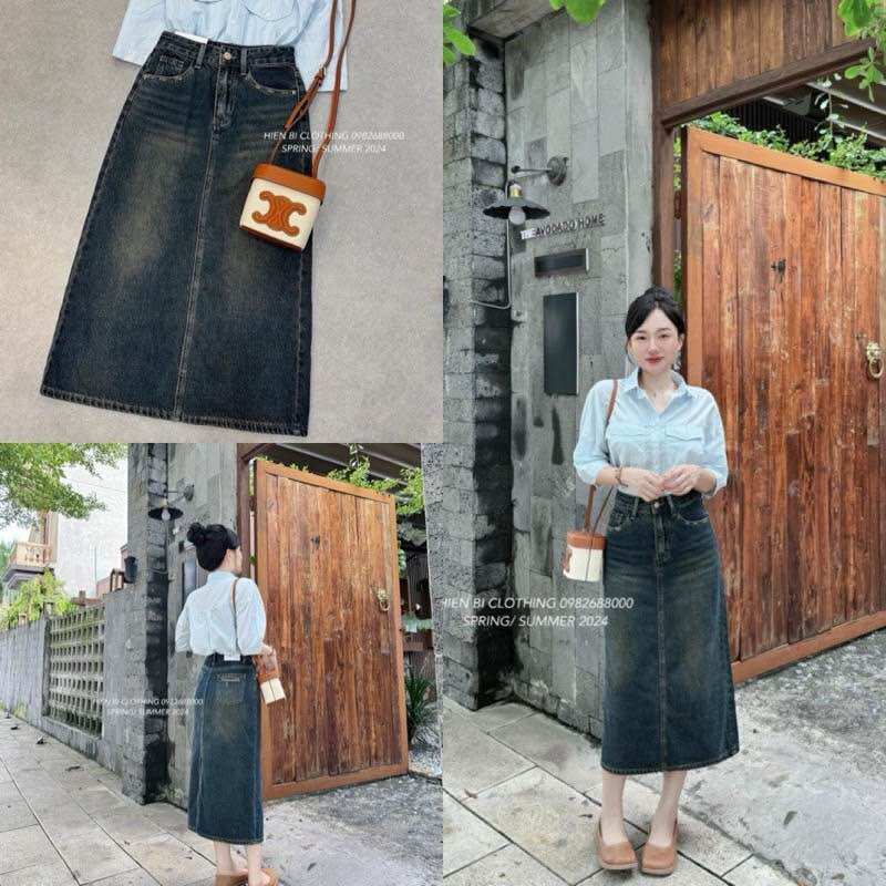CHÂN VÁY XẺ TÀ DÁNG DÀI SIÊU HOT