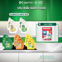 COMBO 2 Nước rửa chén Sunlight Thiên Nhiên Can 3.5kg & Chanh Can 3.6kg | Công nghệ Rhamno Clean | Đánh bay dầu mỡ ngay cả trên đồ nhựa