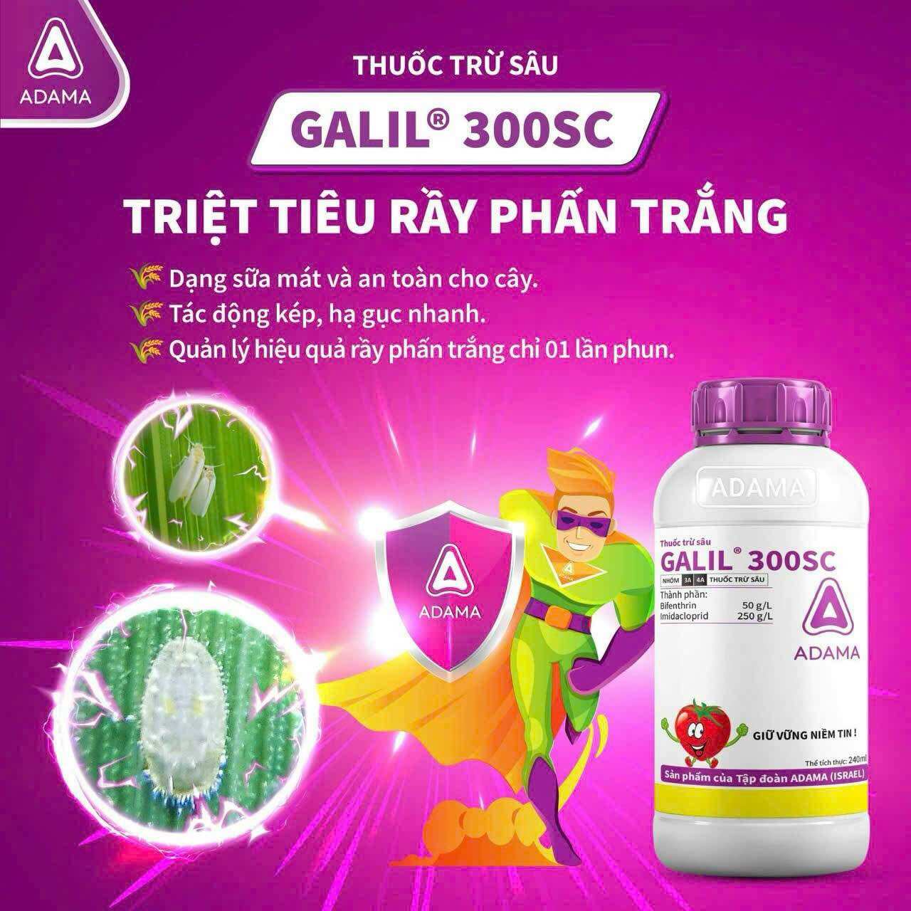 Thuốc trừ bọ trĩ, galil 300sc - 100ml