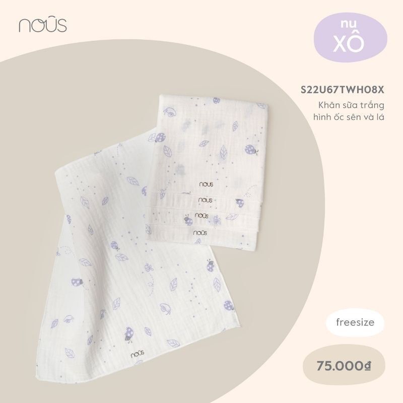 Khăn sữa Nous (set 5c)