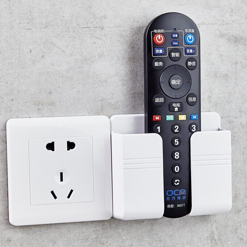 Kệ để điện thoại sạc pin, để remote dán tường đa năng