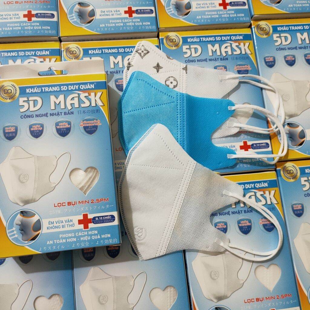 Khẩu trang 5D mask DUY QUÂN ( hộp 10 chiếc )