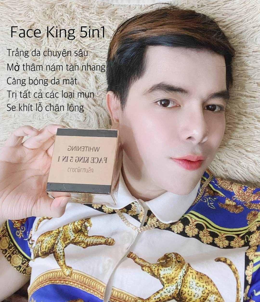 kem face king 5 in 1 thai lan, giảm mụn, nám, trắng da