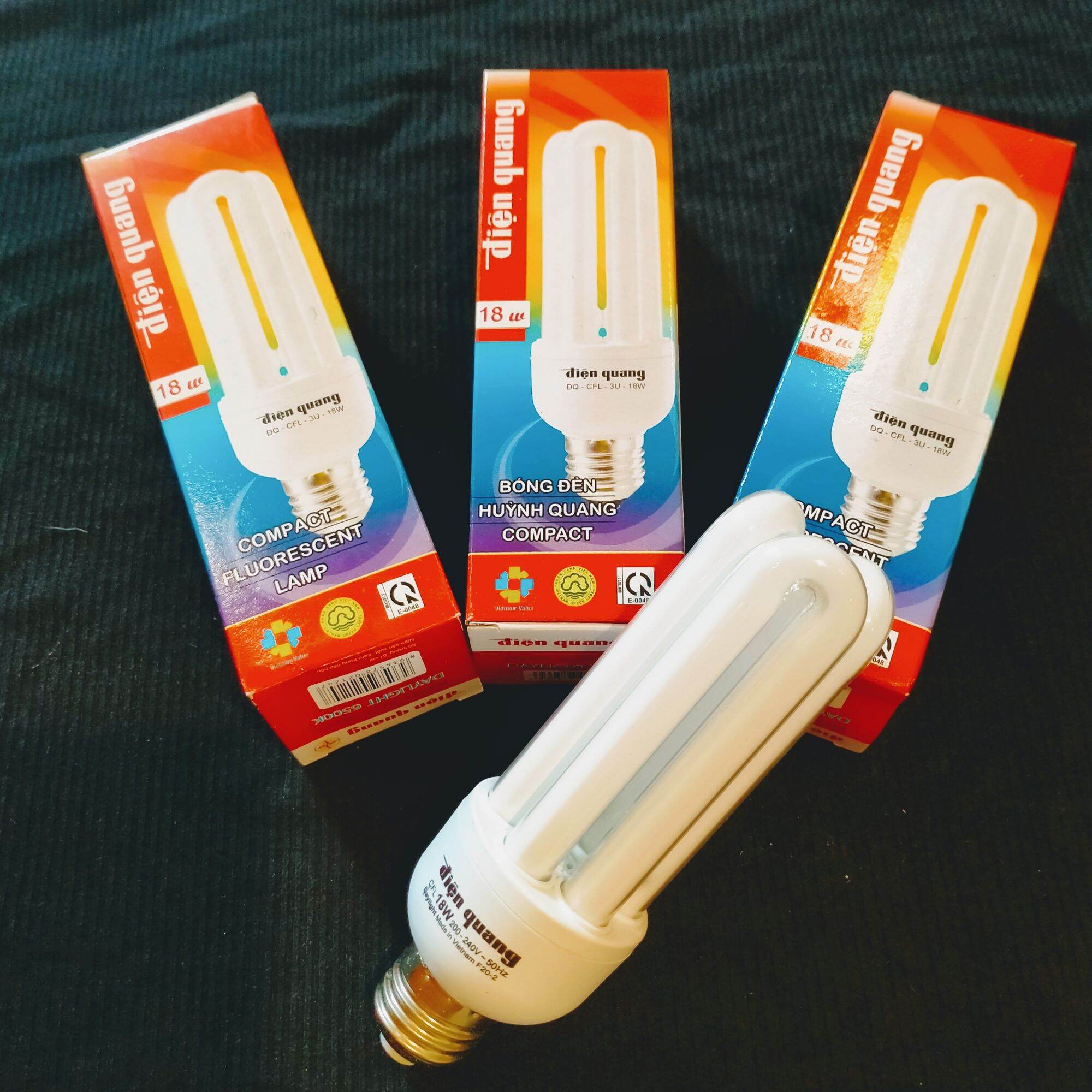 Bóng đèn compact 18w 3u điện quang