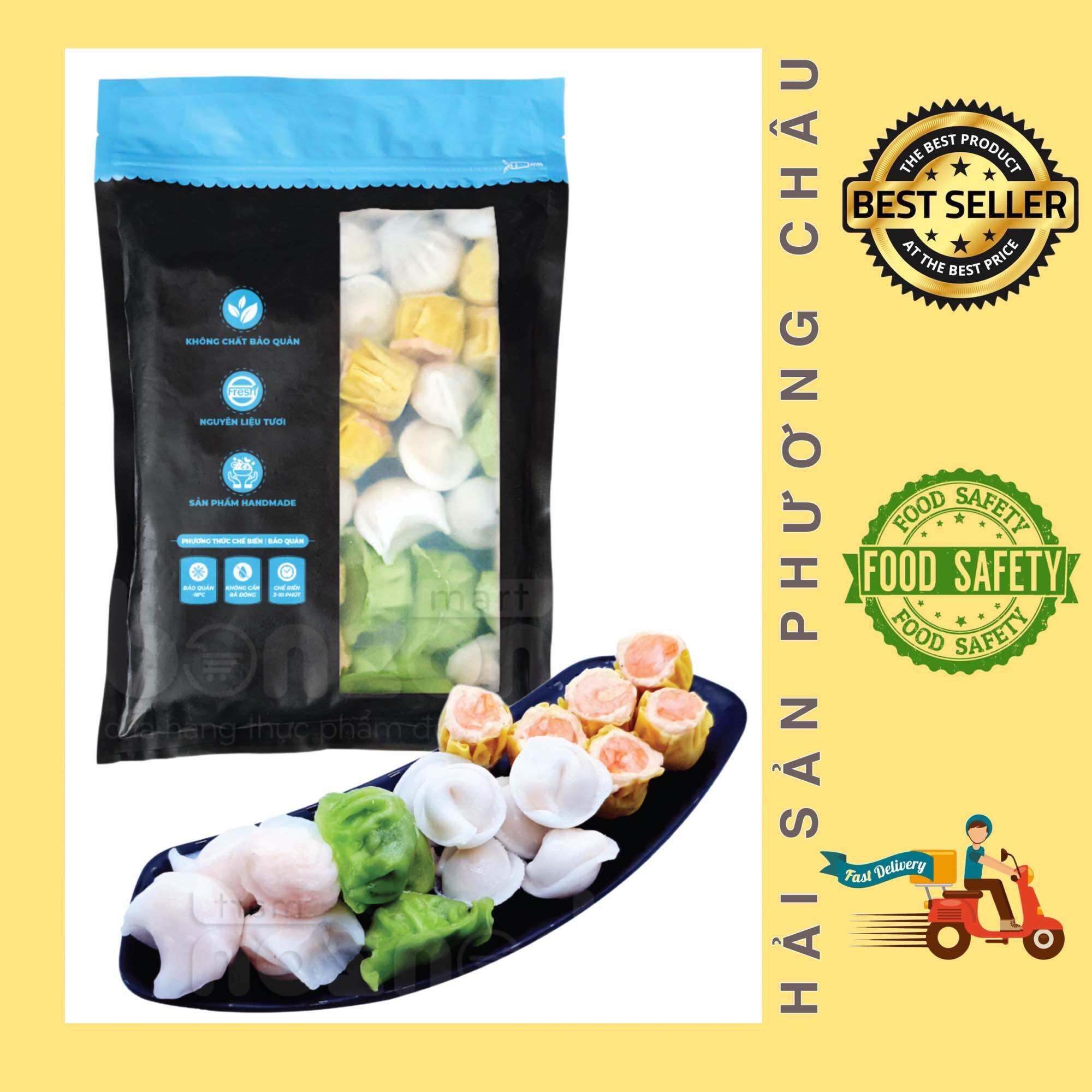 Há cảo mix 4 vị siêu ngon- dimsum 4 in 1 cao cấp 840g