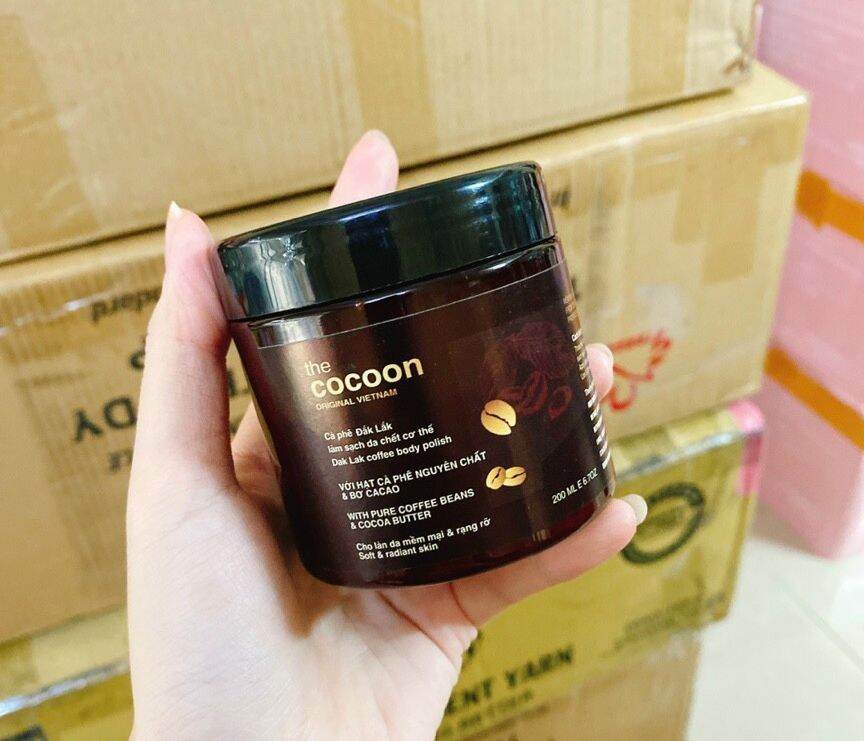 Hộp tẩy da chết cafe 200g