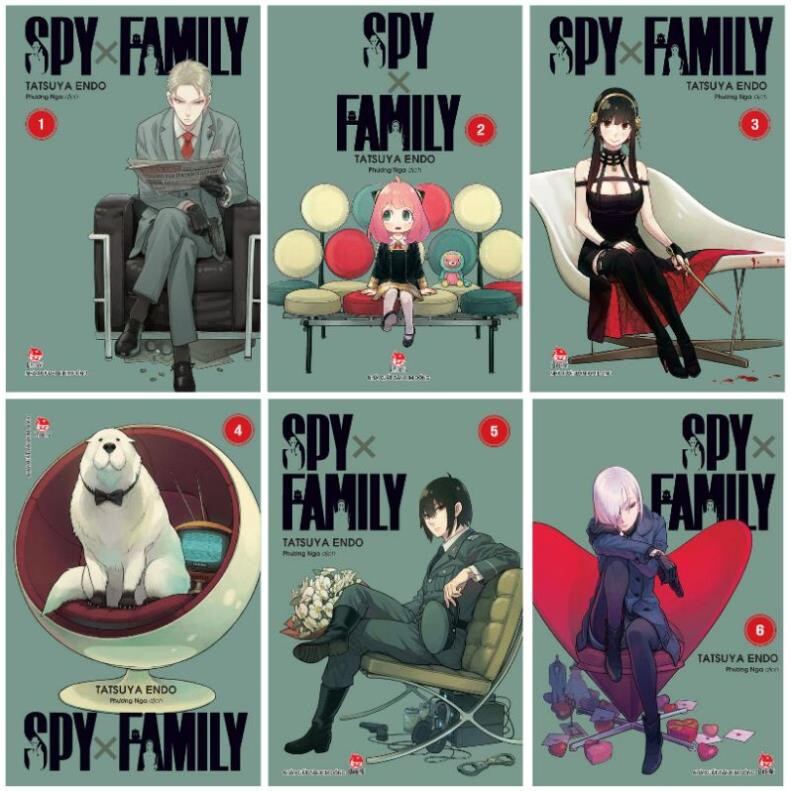 Spy X Family combo tập 1->6 mới. Không phụ kiện