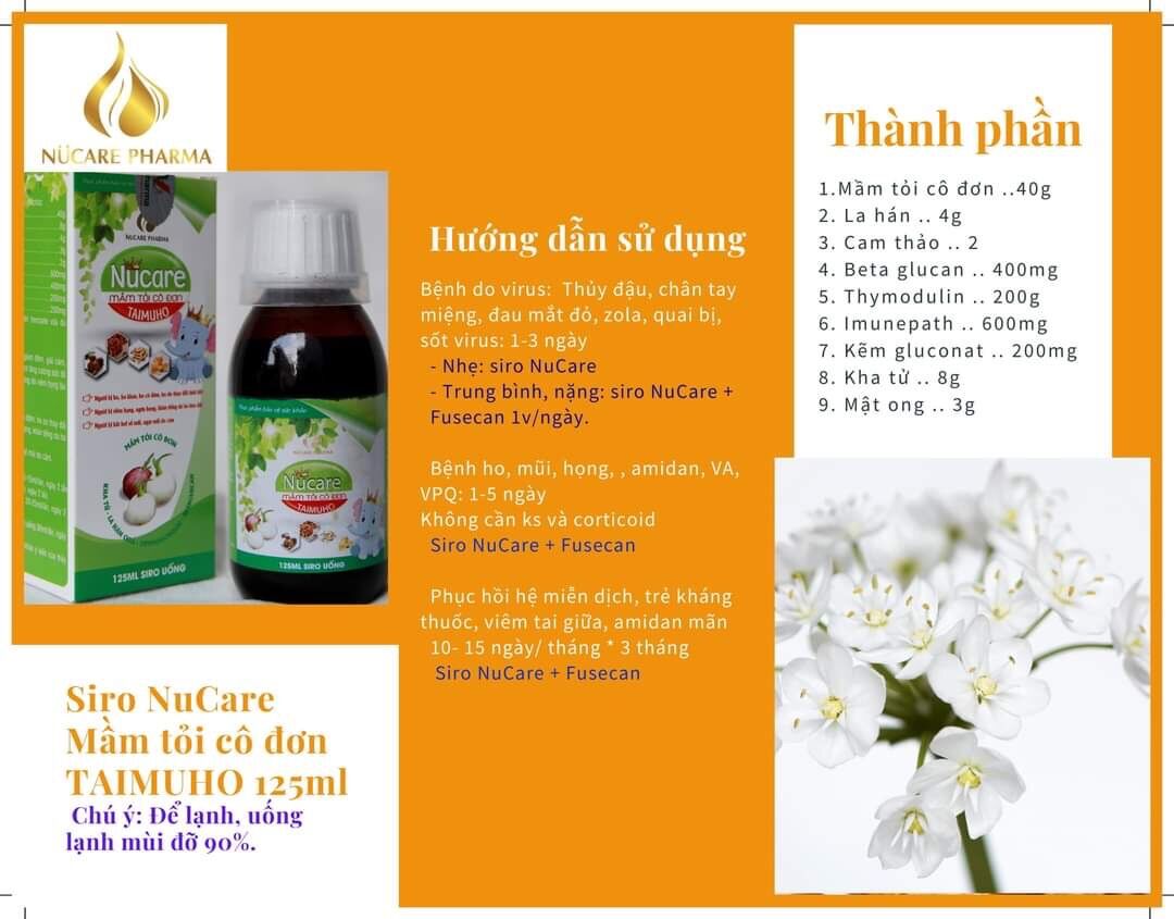 Siro Nucare mầm tỏi cô đơn