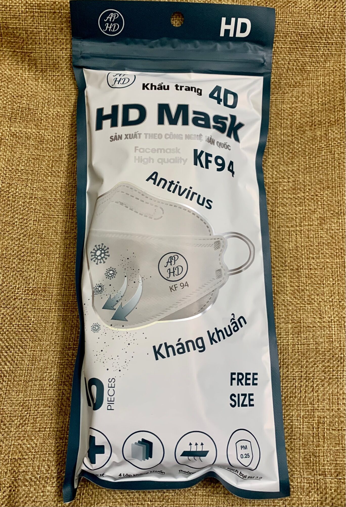 Khẩu trang kháng khuẩn 4D KF 94