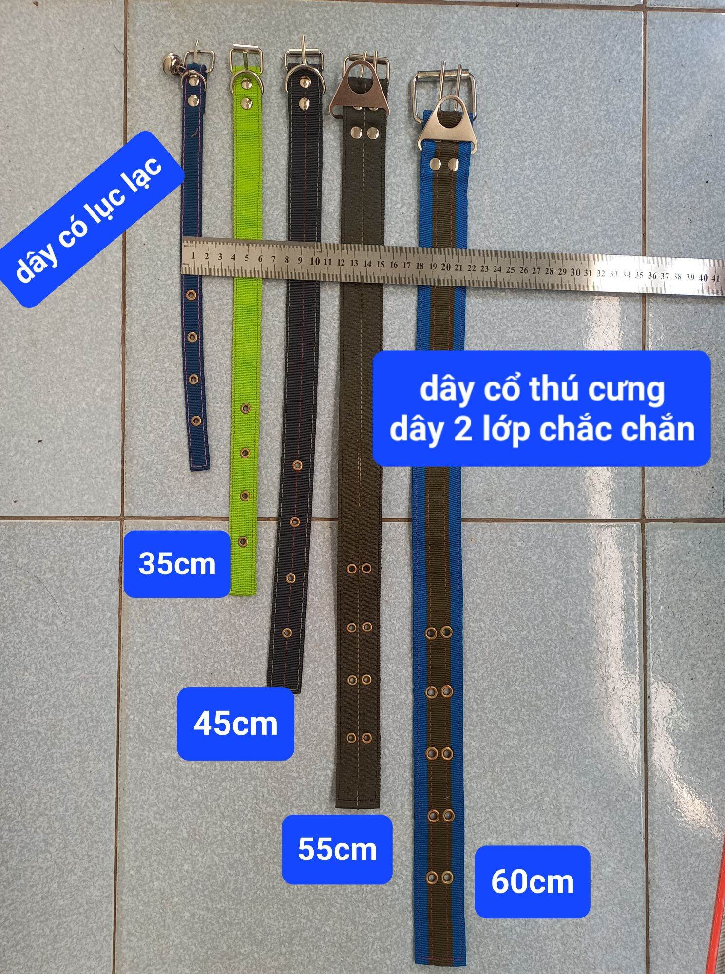 dây xích chó,mèo ( thú cưng ), 3 kích cỡ 2li, 3li, 4li dài 2m