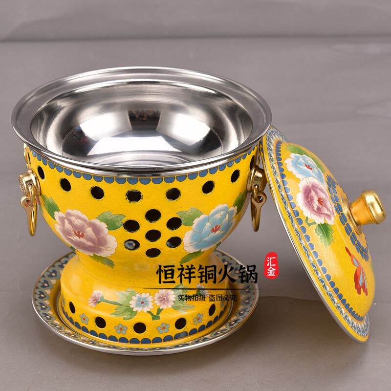 Nồi lẩu đồng cảnh thái lan nồi đồng nhỏ có cồn một người nồi dầu bảo vệ môi trường nồi lẩu nhỏ chia bữa ăn nồi đồng một người một công sở