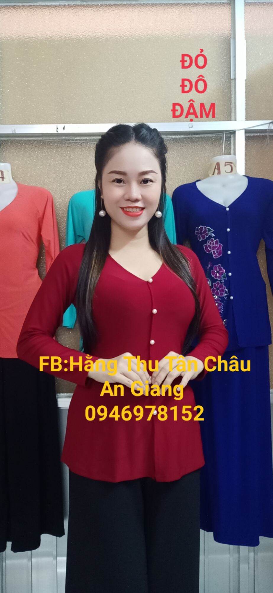 ÁO BÀ BA TRƠN MÀU