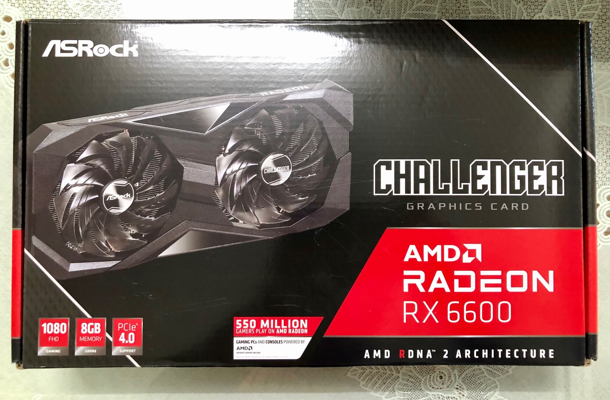 Card màn hình Asrock Radeon RX 6600 Challenger D 8GB Mới 100%