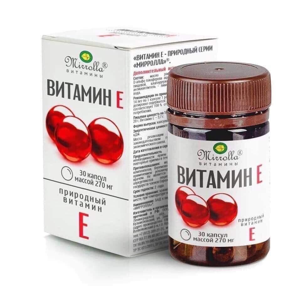 Vitamin E đỏ Nga 270mg