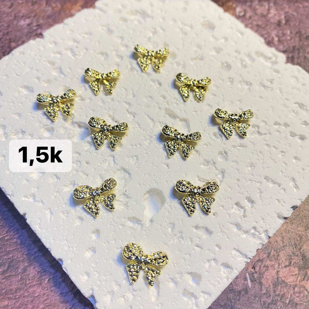 10 cái charm nơ nail giá siêu rẻ