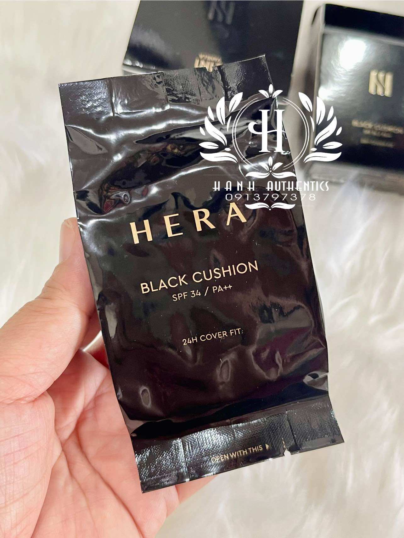Lõi cushion hera black cushion tone 23 beige