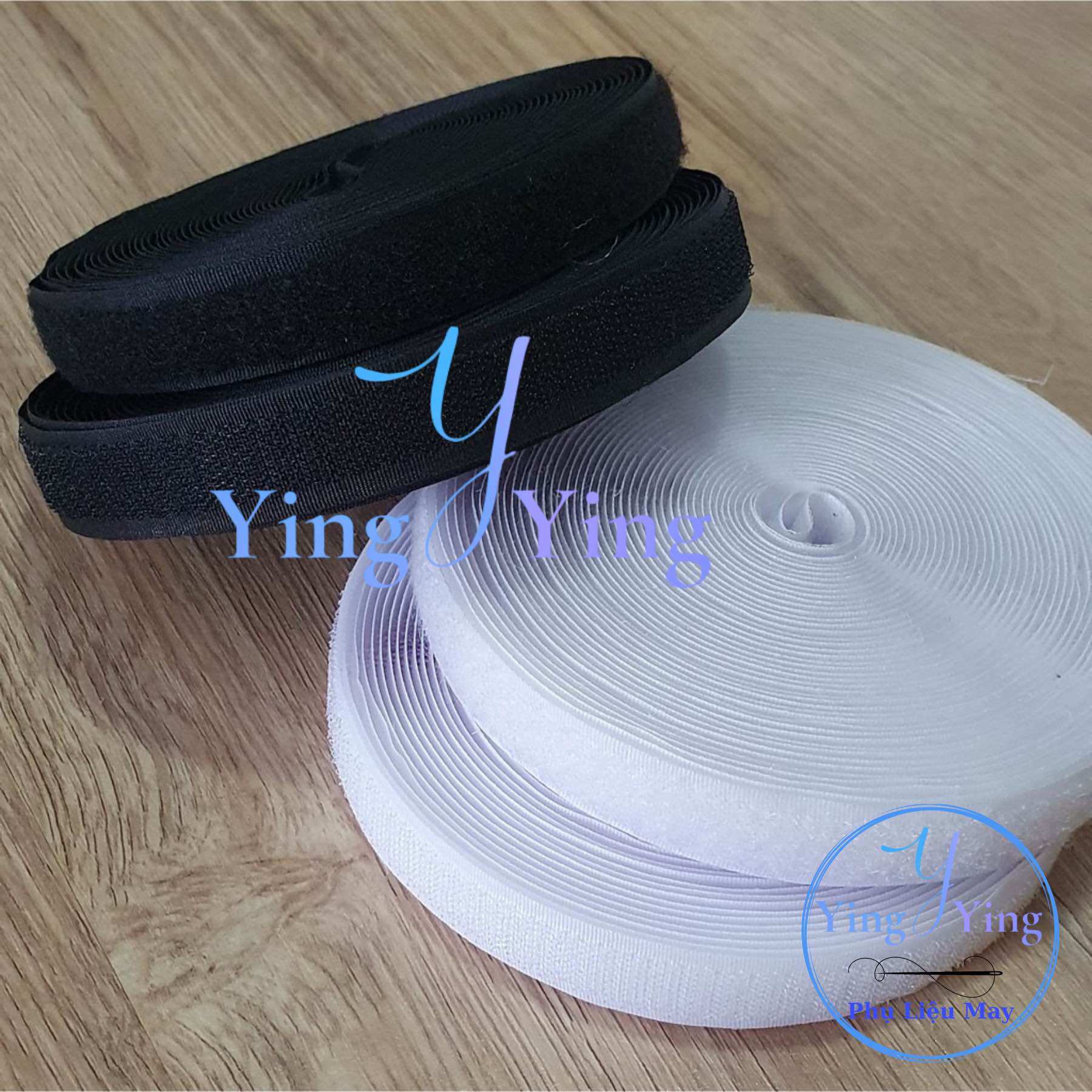 Dán xé, băng dính nhám gai bản 2cm - 1 bộ 10 mét