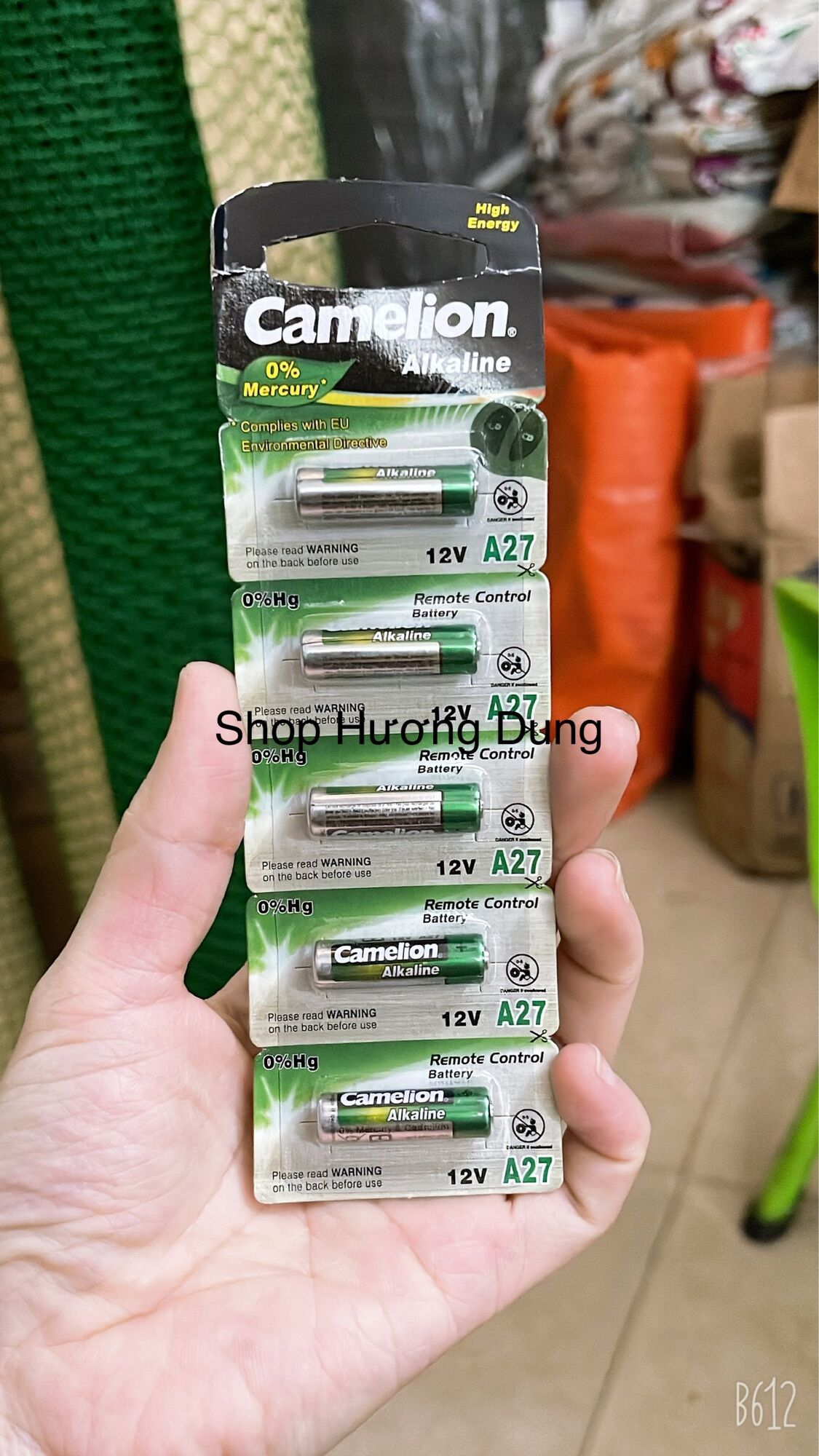 Pin A23 A27 Camelion Pin điều khiển cửa cuốn ô tô, chuông cửa…( 1 viên)