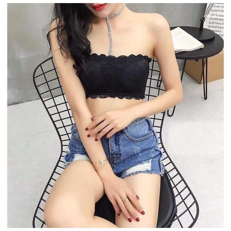 Áo bra quây không dây. áo bra ren. áo quây ngực, áo ren ngang ngực