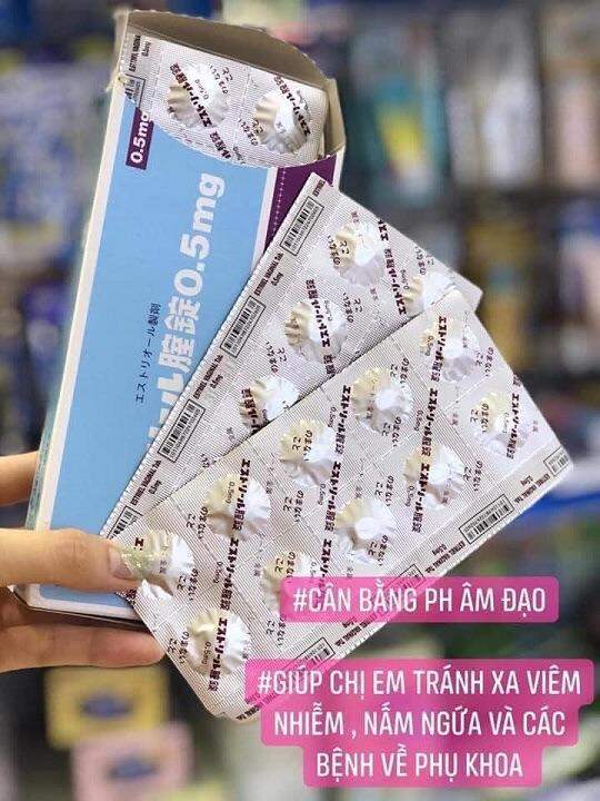 Hộp đựng Viên đặt phụ khoa nhật bản vỉ 10 viên