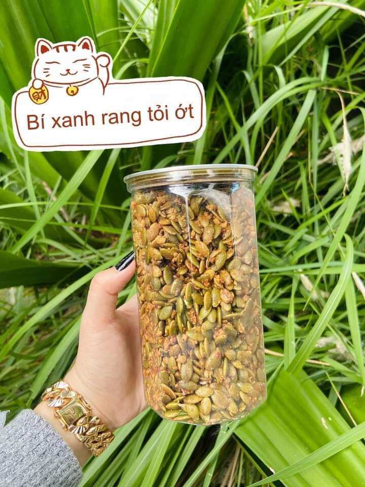HẠT BÍ XANH RANG TỎI ỚT 500GR