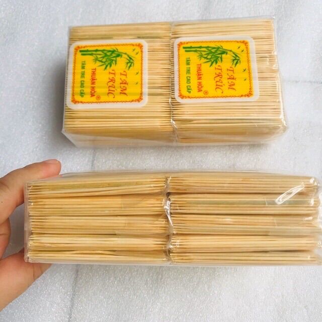 🏵️Lốc 10 bịch Tăm XỈA RĂNG nhỏ (TRE LỚP NGOÀI RẮT CỨNG)