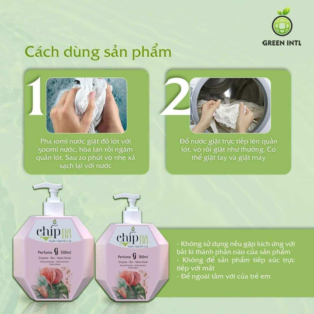 Nước giặt đồ lót Chip Nano 500ml