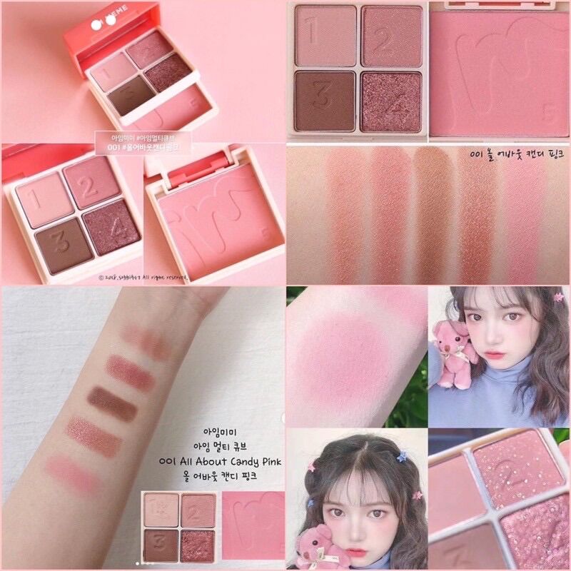 [HCM]Bảng phấn mắt và má hồng 2 in 1 IM MEME IM MULTI CUBE