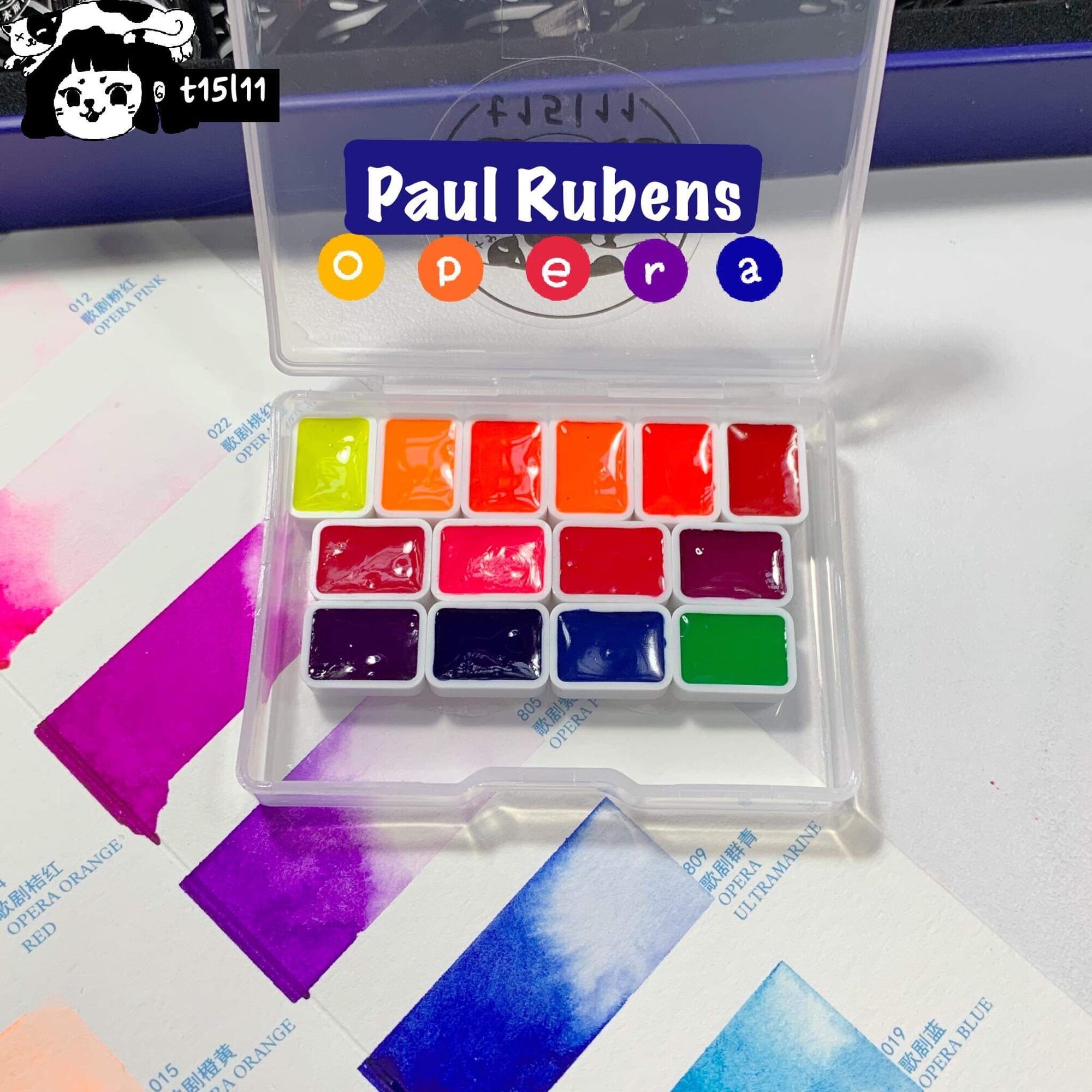 [t15l11] Paul Rubens Opera Pocket 14 màu 0.6ml tone Neon