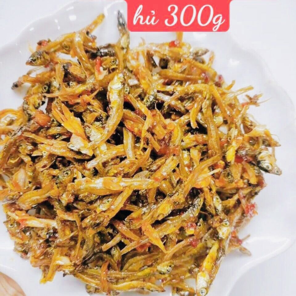 Cá cơm mờm sữa rim giòn nhà làm siêu ngon hũ 300gram chất lượng
