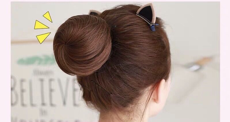 💋Tóc Búi Tròn Cao Cấp💋Đủ Màu Kèm Hình Thật