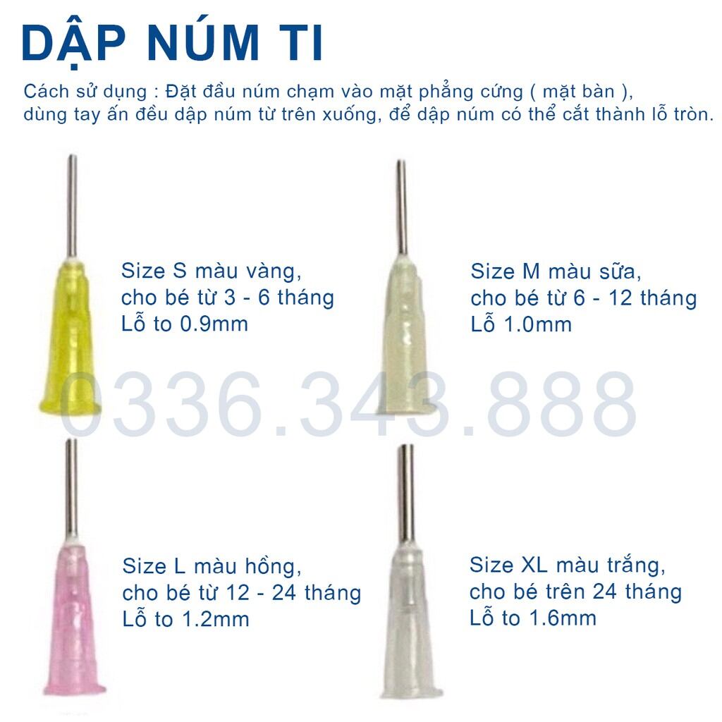 Dụng cụ đục lỗ núm ti đủ size S/M/L/XL