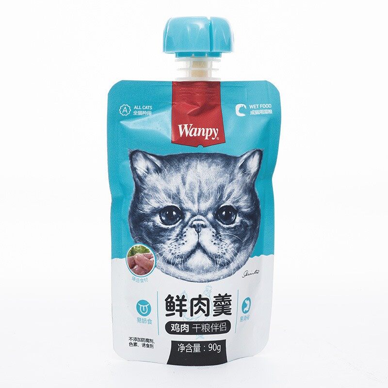 Soup thưởng cho mèo Wanpy nắp vặn gói 90gr