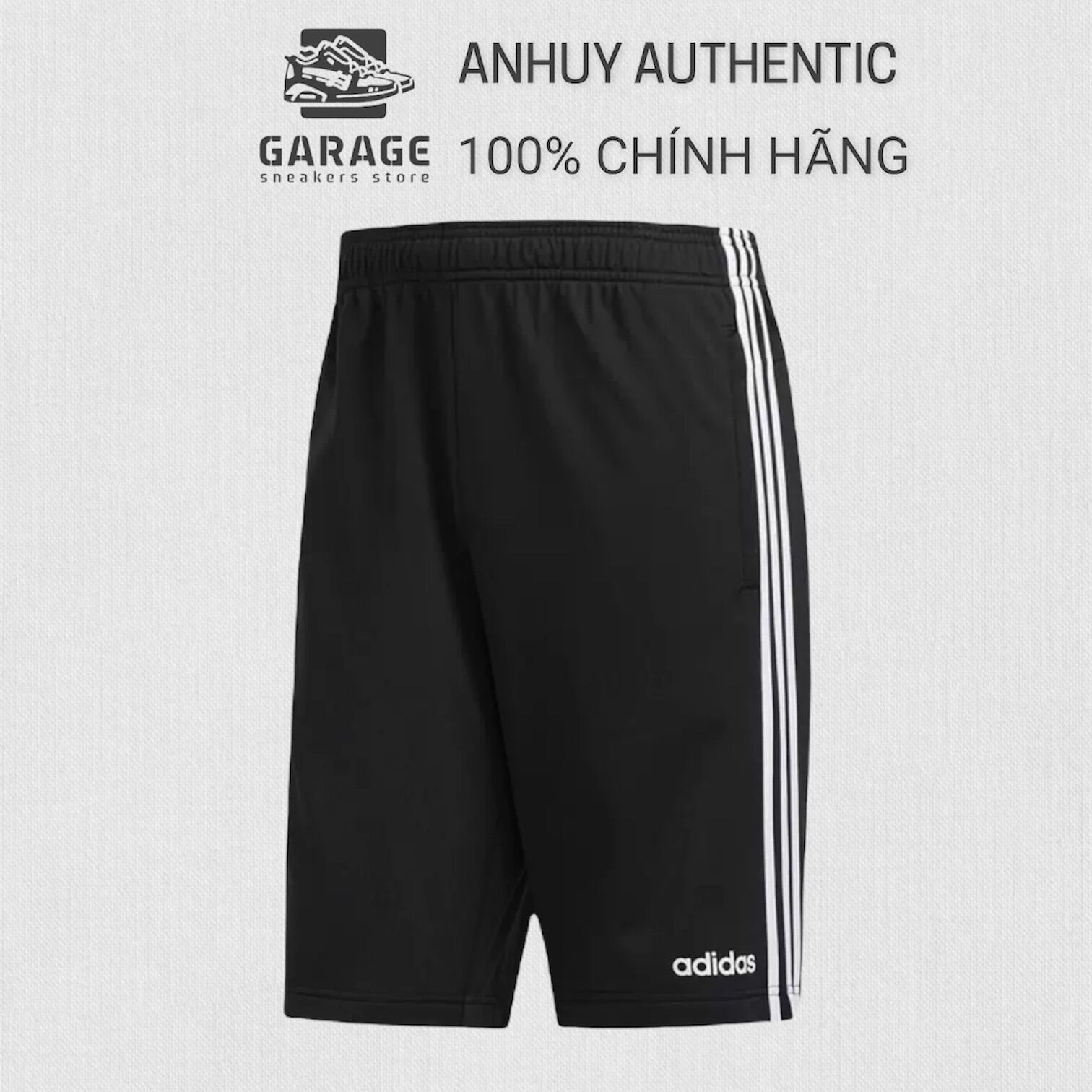 100% chính hãng - quần nam có túi khoá adidas 3 sọc poly - gm2127