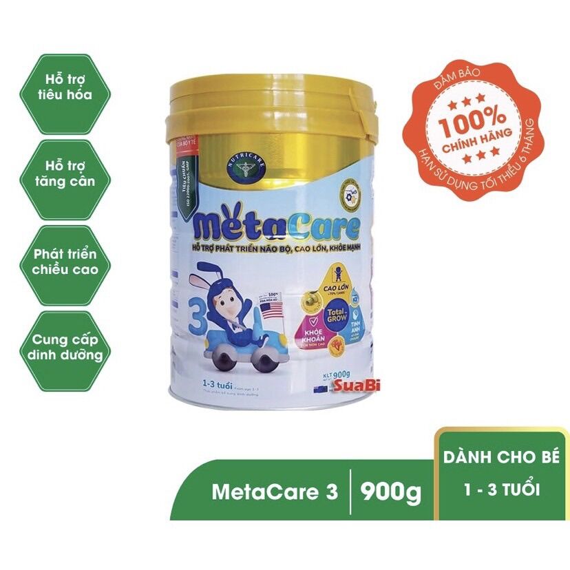Sữa bột Metacare 3 900g