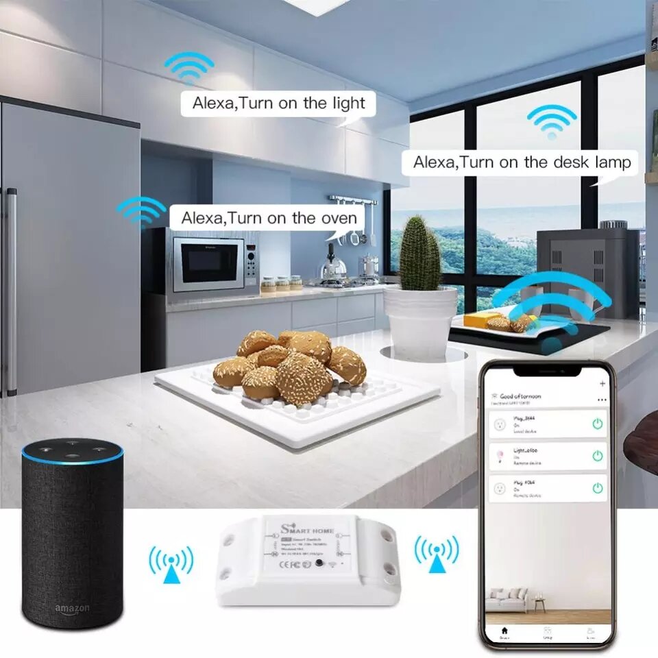 Công Tắc TUYA Wifi+ Bluetooth Điều Khiển Từ Xa Tuya Basic