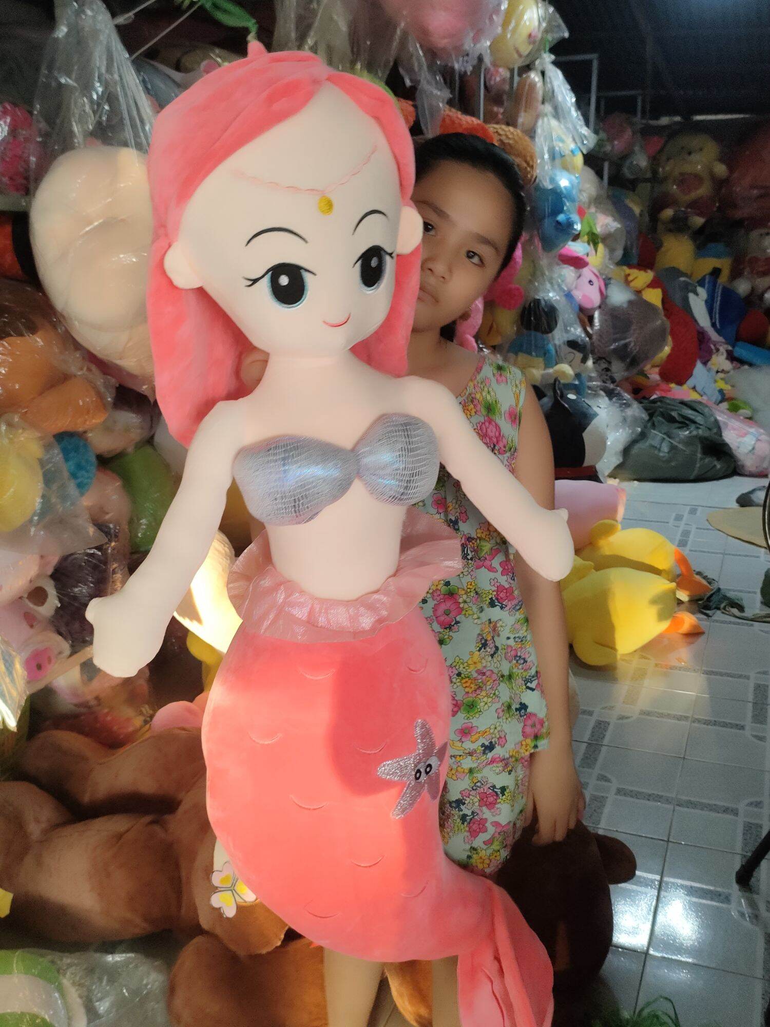 Gấu bông nàng tiên cá 1,1m