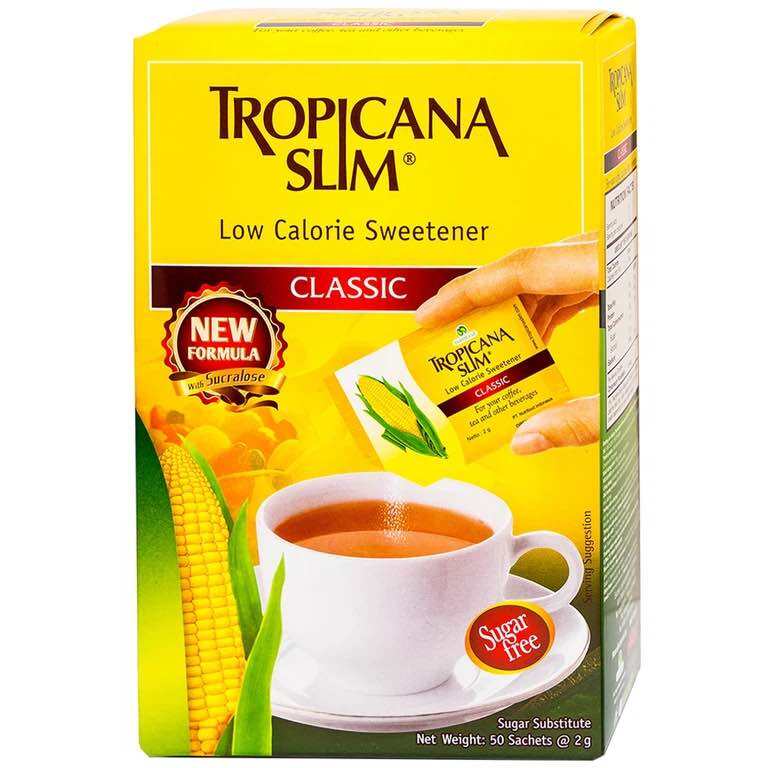 Đường bắp ăn kiêng Tropicana Slim Classic (50 gói x 2g)