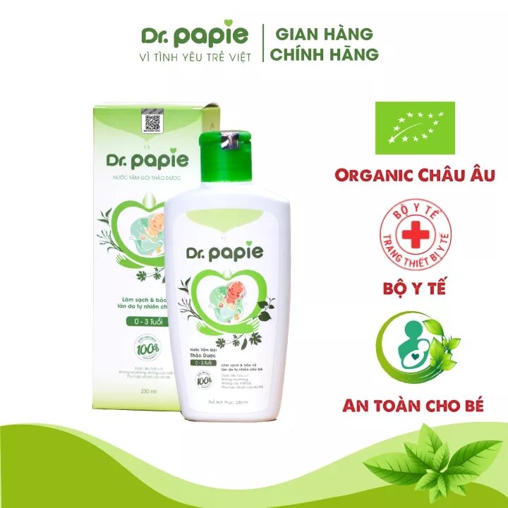 Nước tắm thảo dược Dr.Papie
