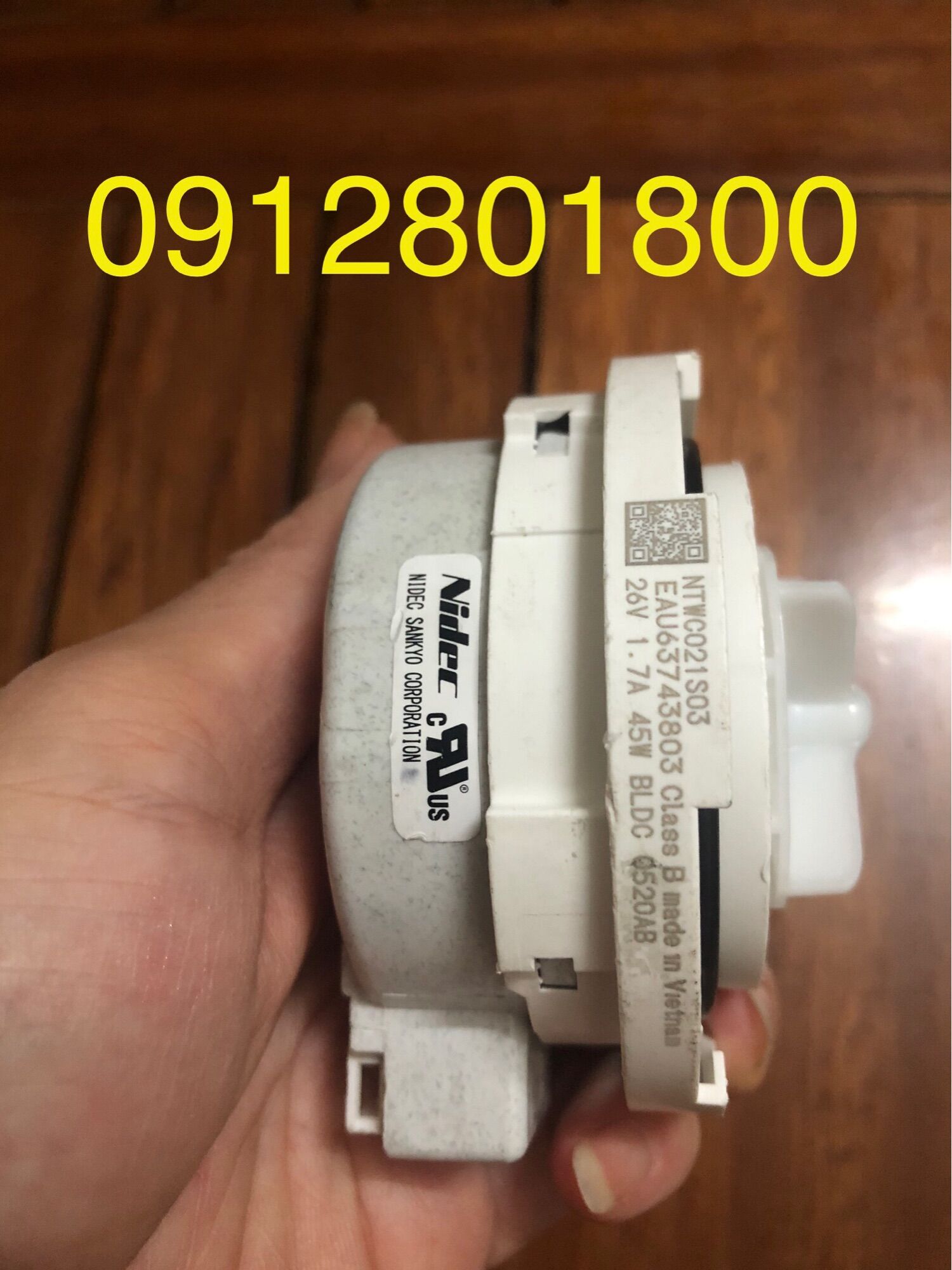 Bơm Xả Máy Giặt LG DC 26V - 1,7A - 45W